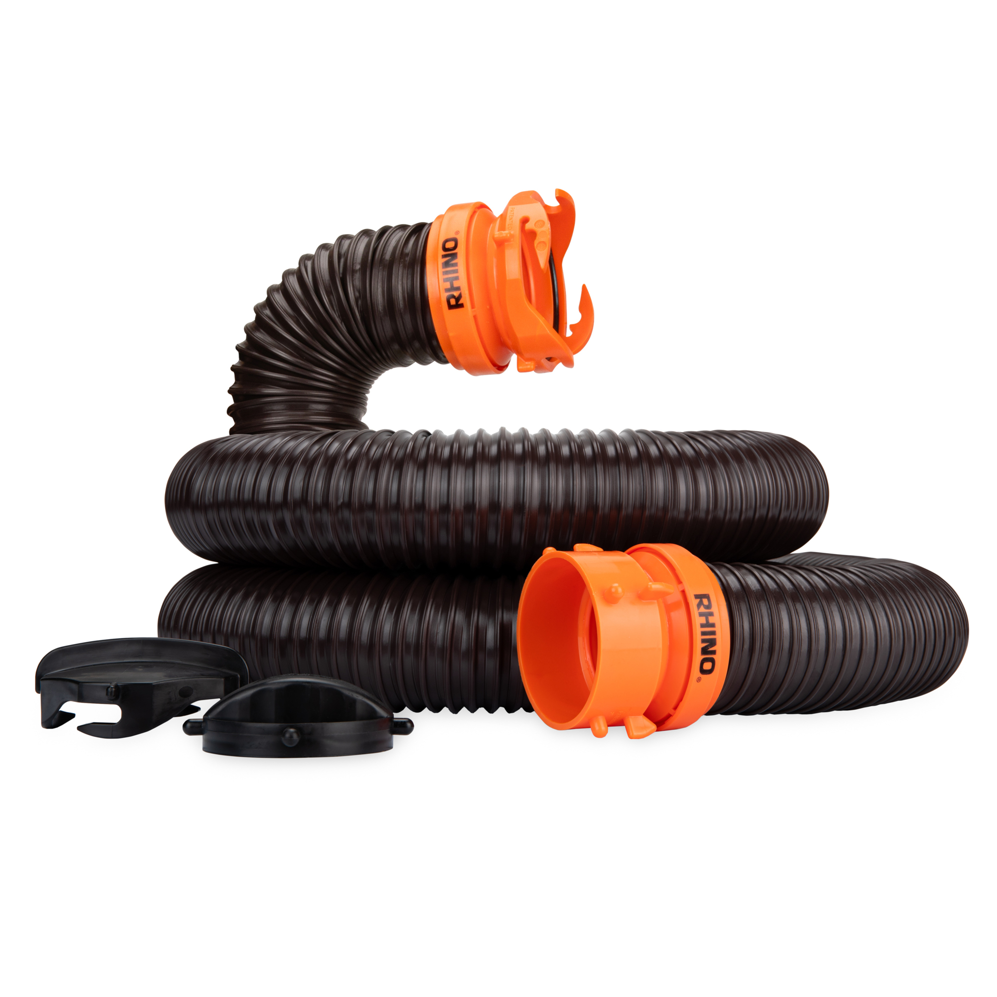 RhinoFLEX 10' Sewer Hose Extension w/Swivel Bayonet & Lug
